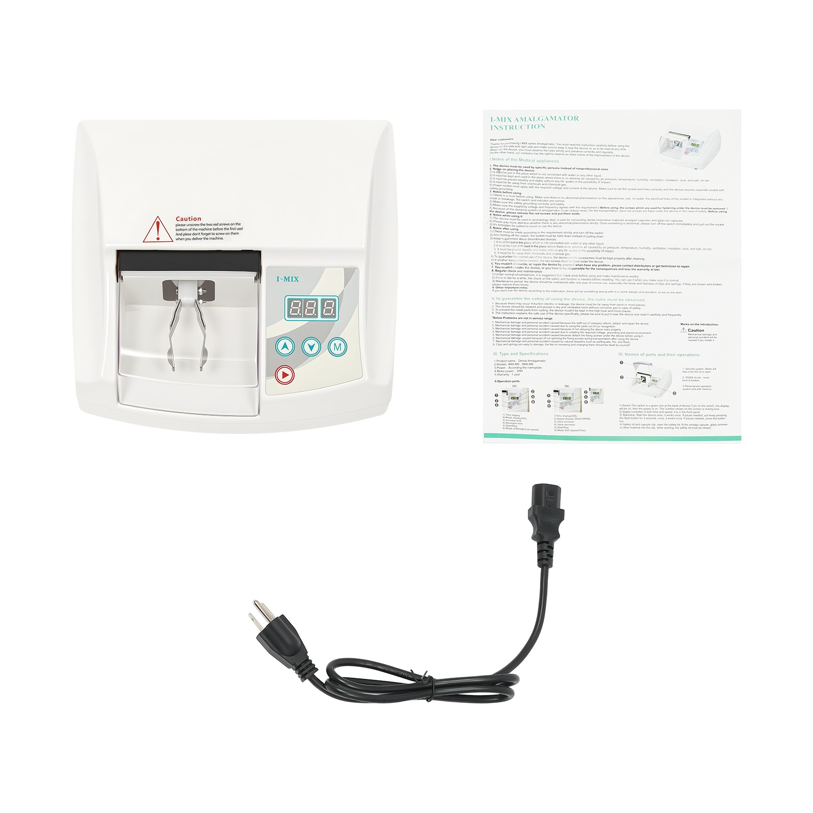 New 110V 35W Dental Lab Digital Amalgamator Amalgam Capsule Mixer Triturator USA