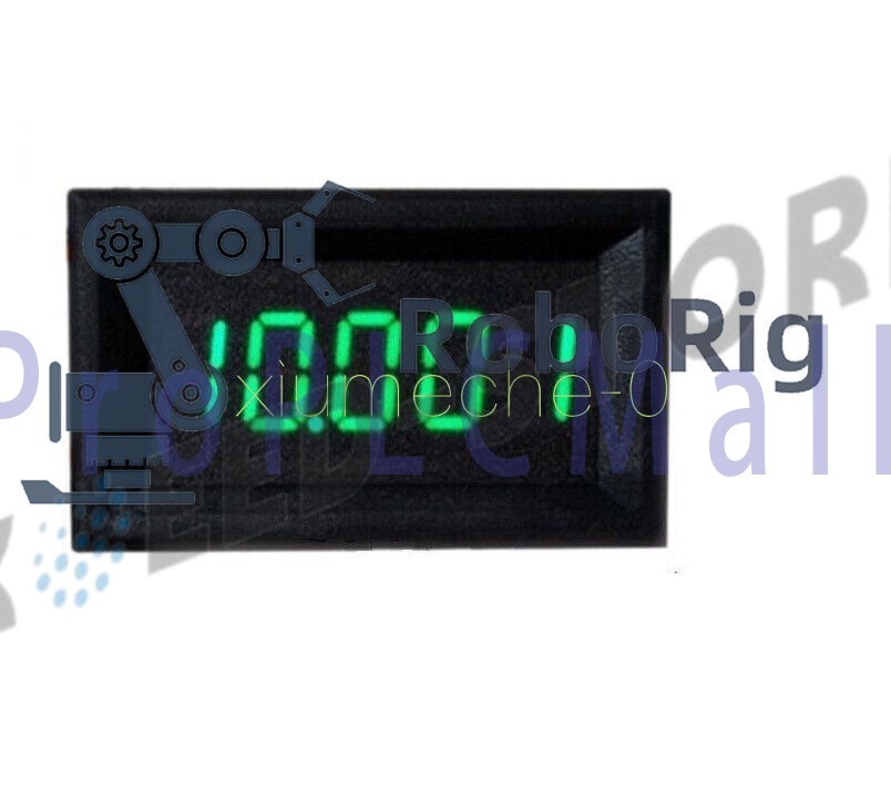 Green LED 5 Digit DC 0-4.3000-33.000V Digital Voltmeter Voltage Meter Car Panel