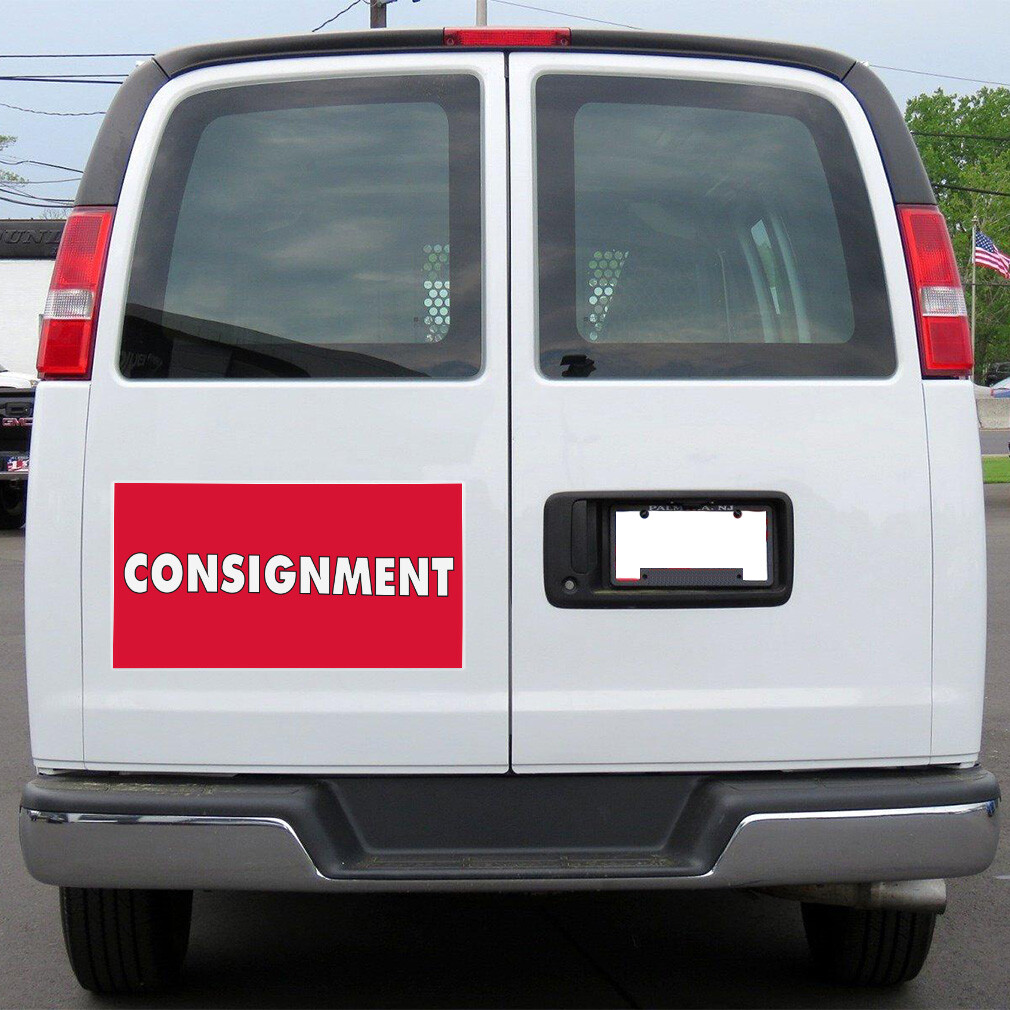 Car Magnet Set of 2 Consignment Outdoor Advertising Printing Industrial Sign
