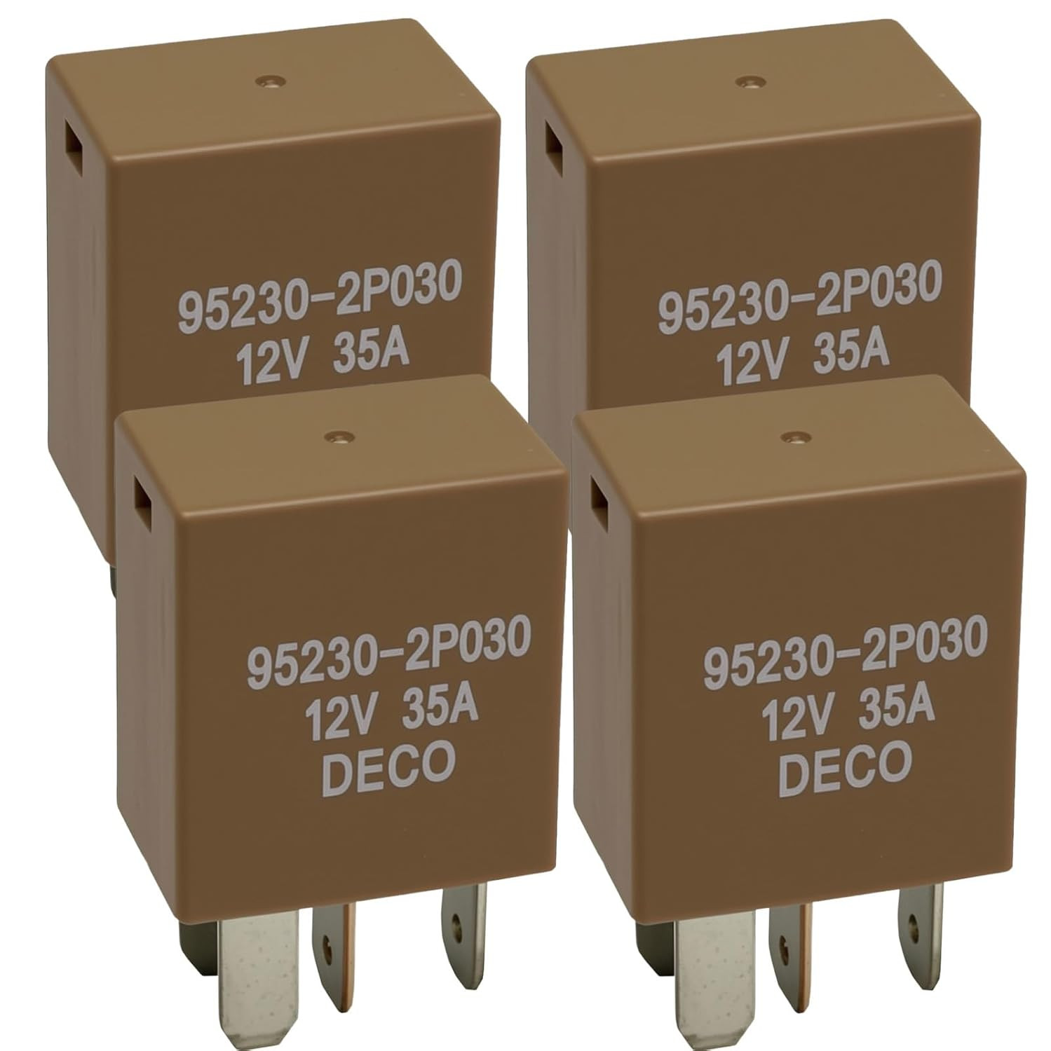 4Pcs 95230-2P030 Automotive Power Relay 35A 12VDC 4Pins Suitable for Air