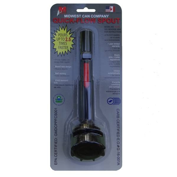 Midwest Can Spill-Proof Fuel Can Spout (4240) Replacement for 4230 spout