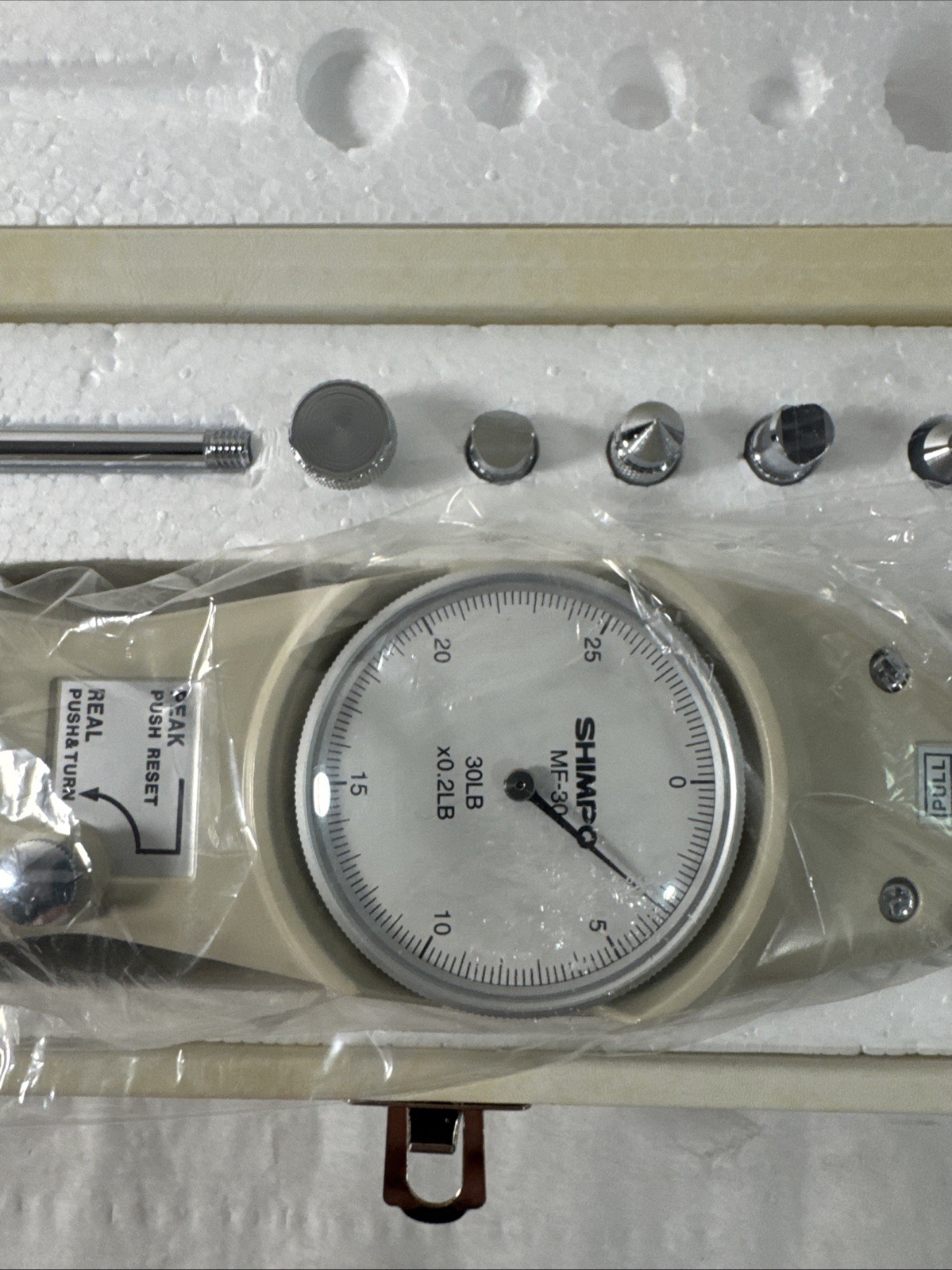 SHIMPO MF30 Mechanical Force Gauge 30LB X0.2LB