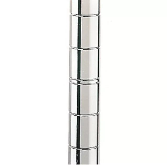24″ NSF Commercial Chrome Wire Shelving Poles Set of 4 Adjustable Metal Posts
