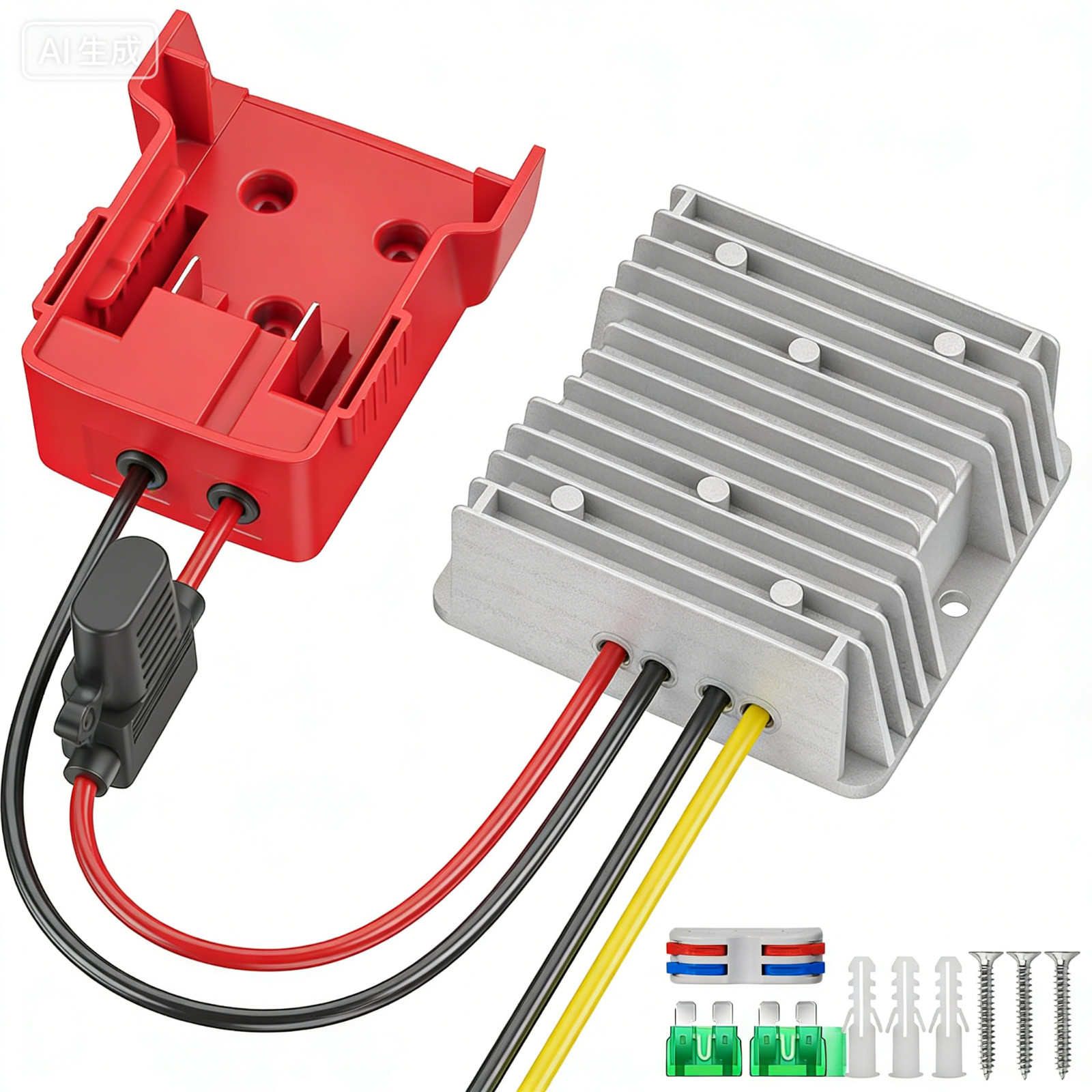 240W 20A 18V to 12V Step Down Converter Compatible with Milwaukee 18V Battery