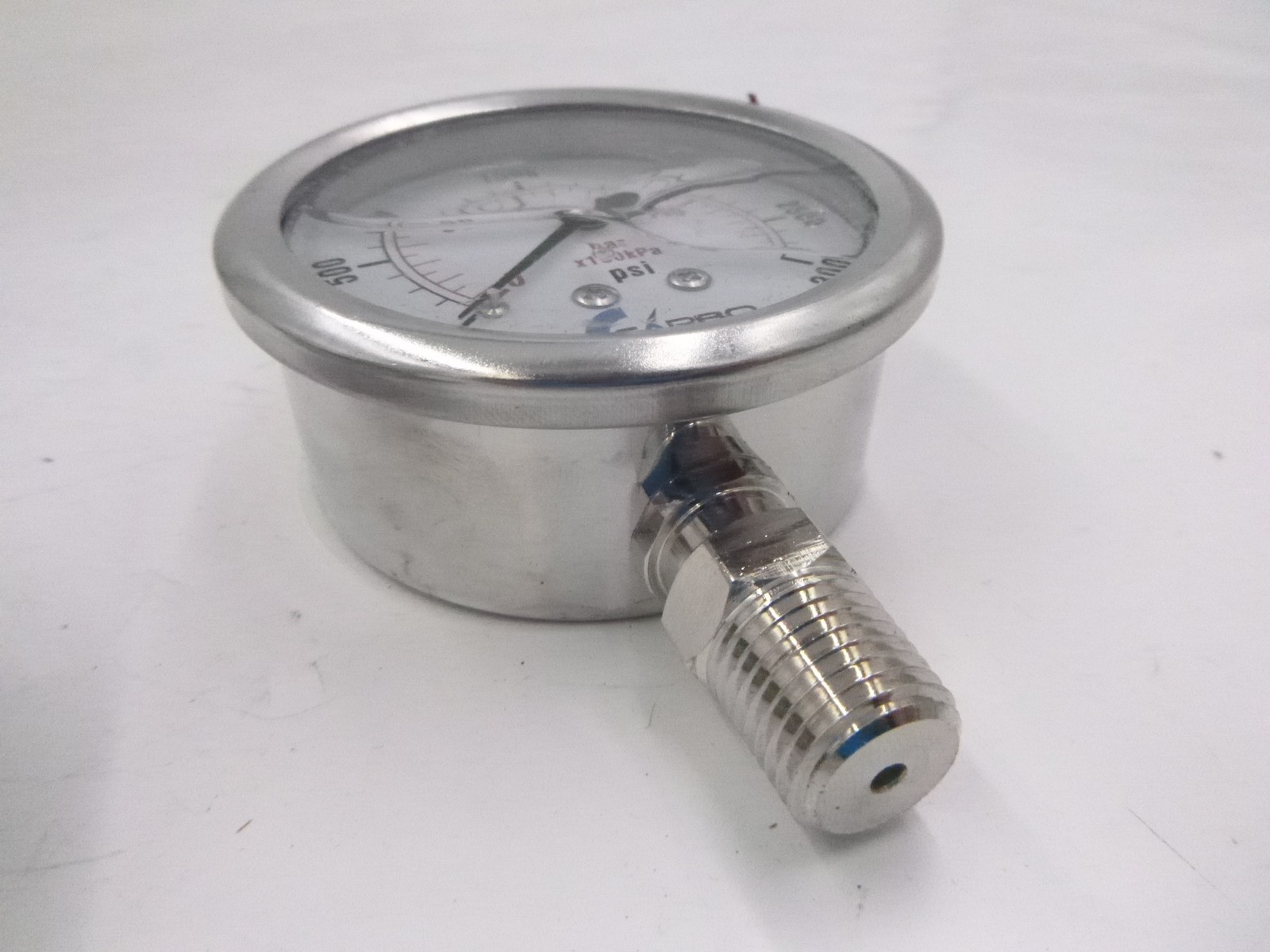 2 Pack Carbo Instruments Pressure Gauge Display Liquid Fill 0-3000PSI w/ Markers