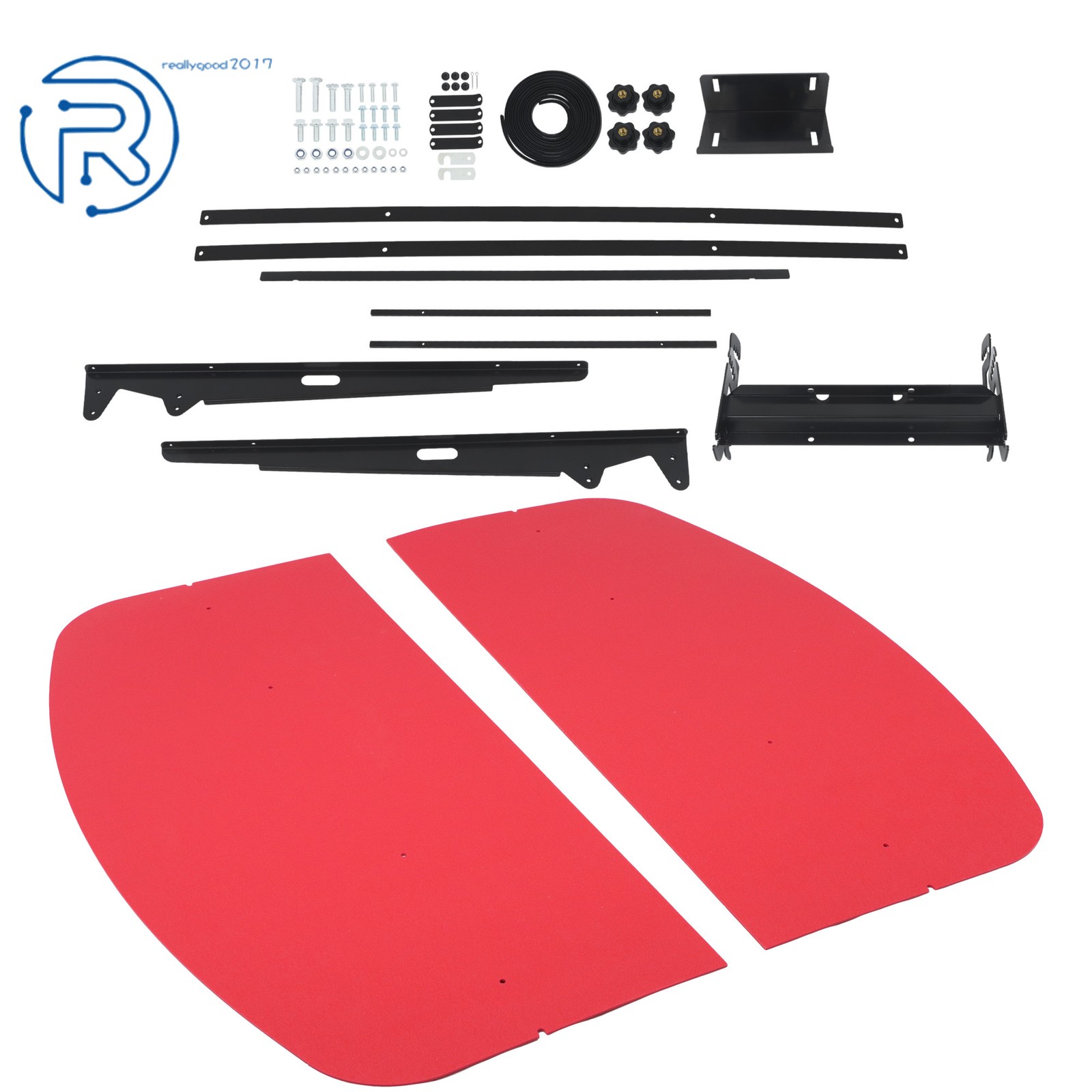 For John Deere 2″ x 2″ or 2″ x 3″ ROPS Tuff Top Tractor Canopy 52″ X 52″ Red