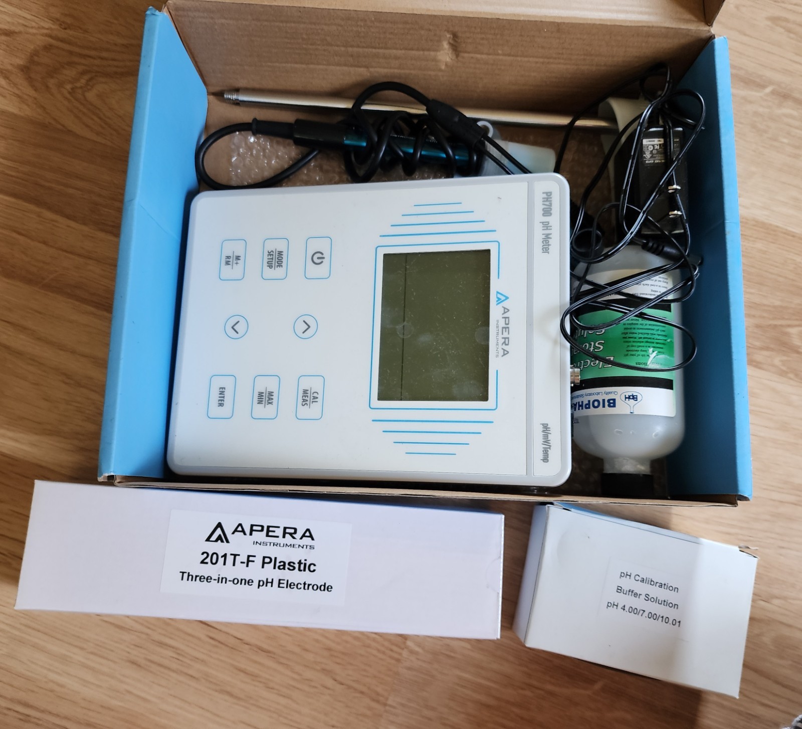 Apera PH700 Benchtop Lab PH Meter 0.01 Accuracy 3-in-1 pH/Temperature Electrode