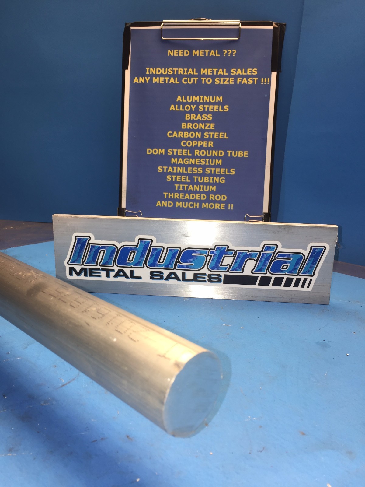 1-1/4″ Diameter x 12″-Long 6061 T6511 Aluminum Round Bar– 1.250″ Diameter Rod