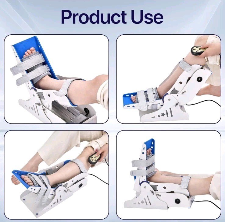 Electric Ankle Trainer, Ankle Joint Rehab Training Equipment with Remote Control