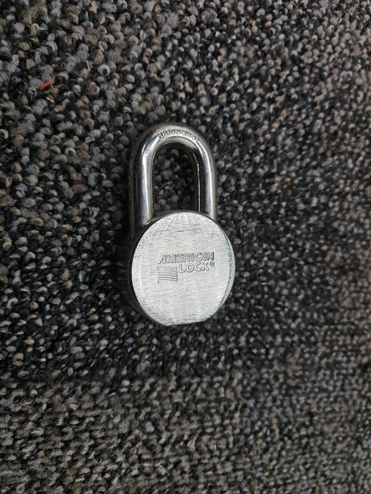 American Lock AH10KA Heavy Duty Solid Steel Chrome Plated Padlock