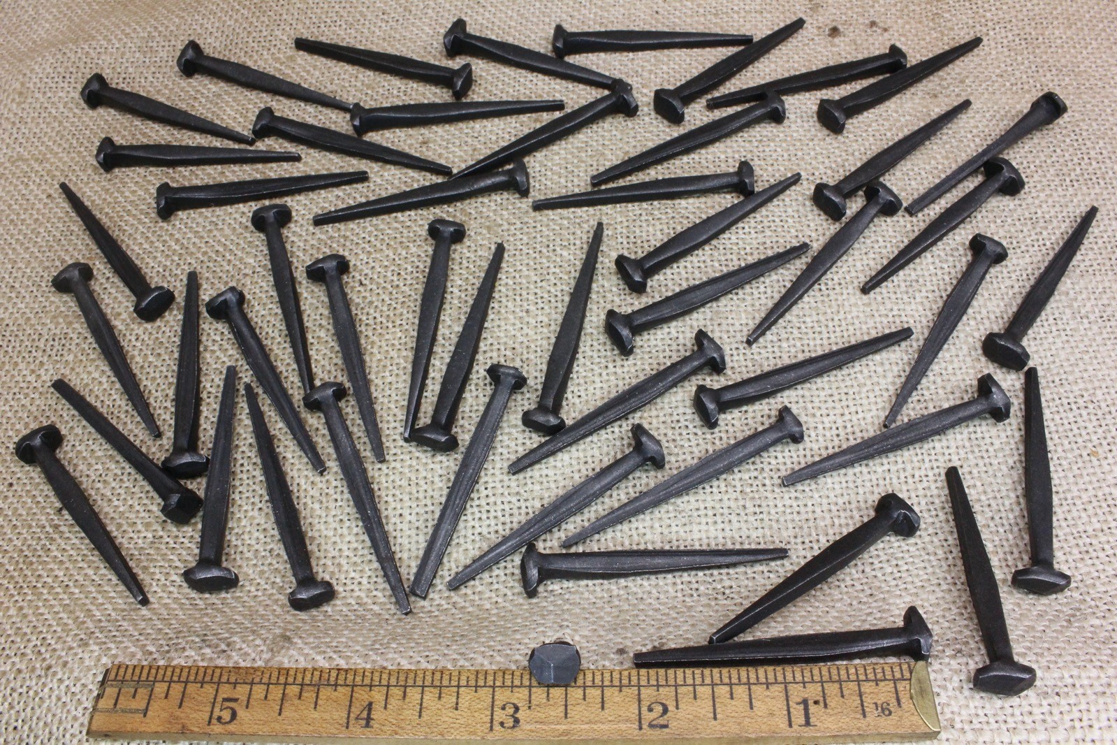 2″ Rosehead nails antique square wrought iron vintage rustic Decorative look