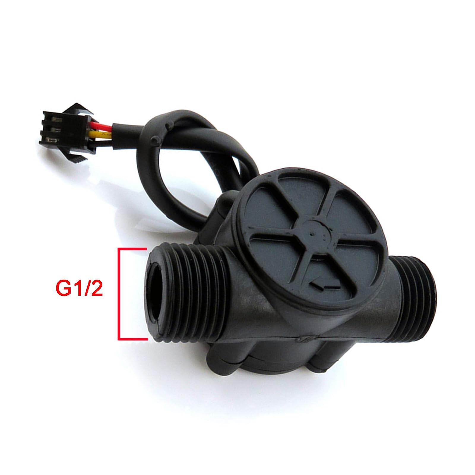 1/2 Water Flow Sensor Food Grade Switch Hall Effect Flowmeter 130L/min
