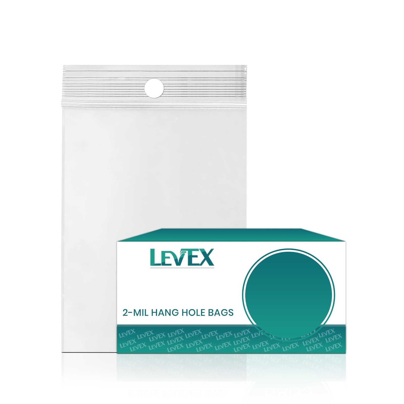 5″ x 10″ Zip Seal Reclosable 2Mil Plastic Top Lock Bags Hang Hole Jewelry 2 Mil