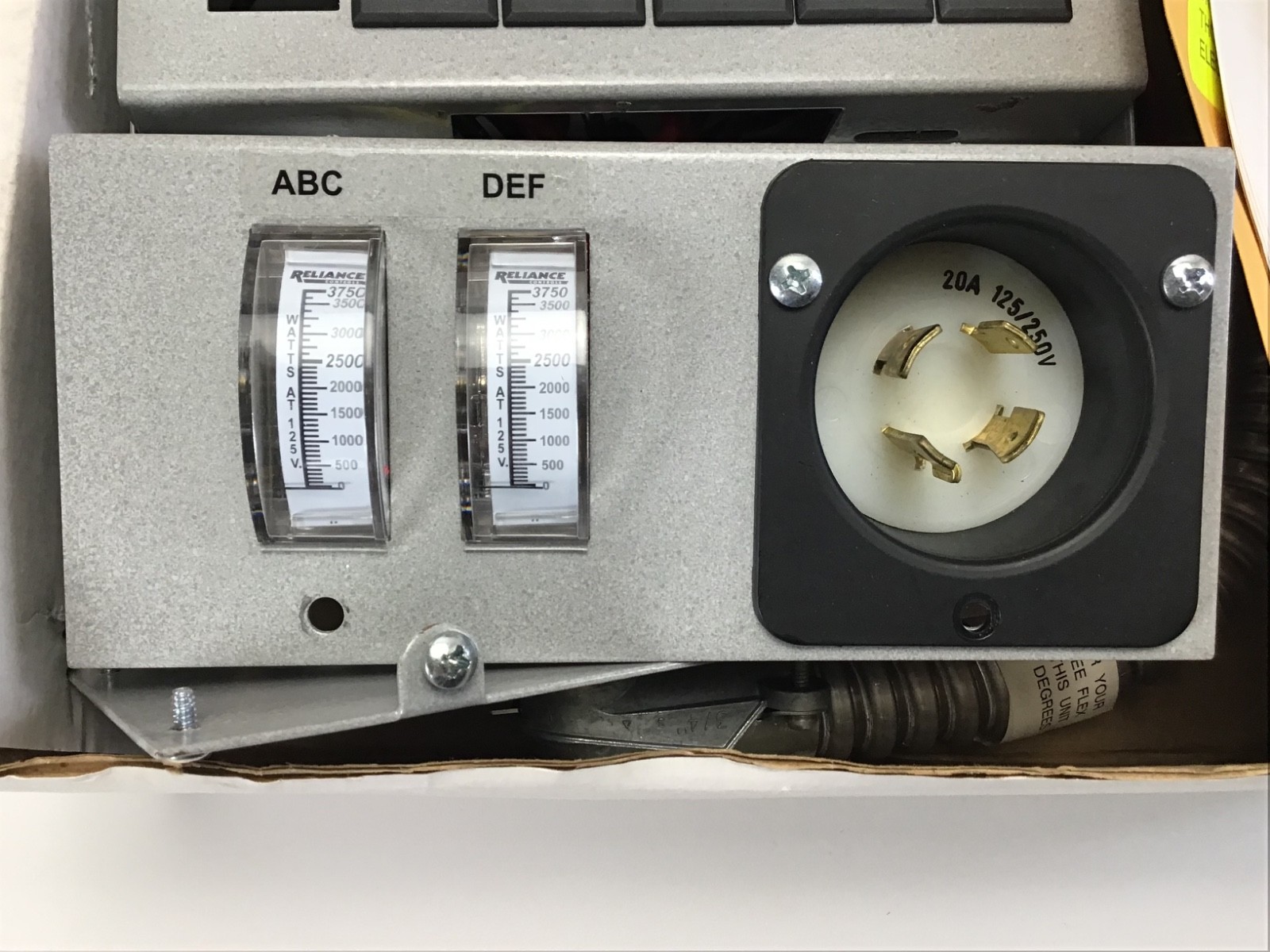 Reliance Controls ProTran 20216 A Manual Transerfer Switch Portable Generator