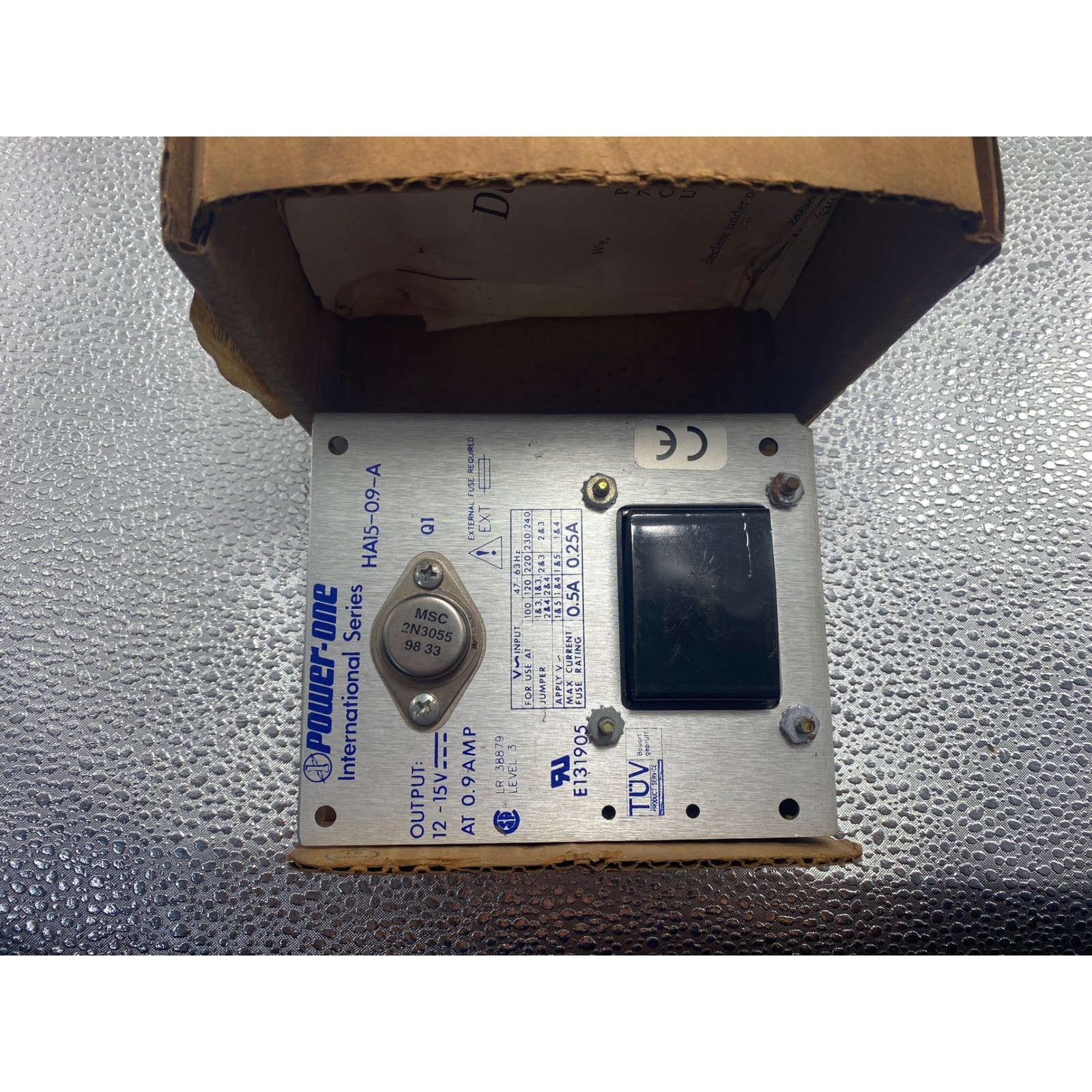 Power-One HA15-0.9-A International Series Linear Power Supply 12-15V 0.9A DC