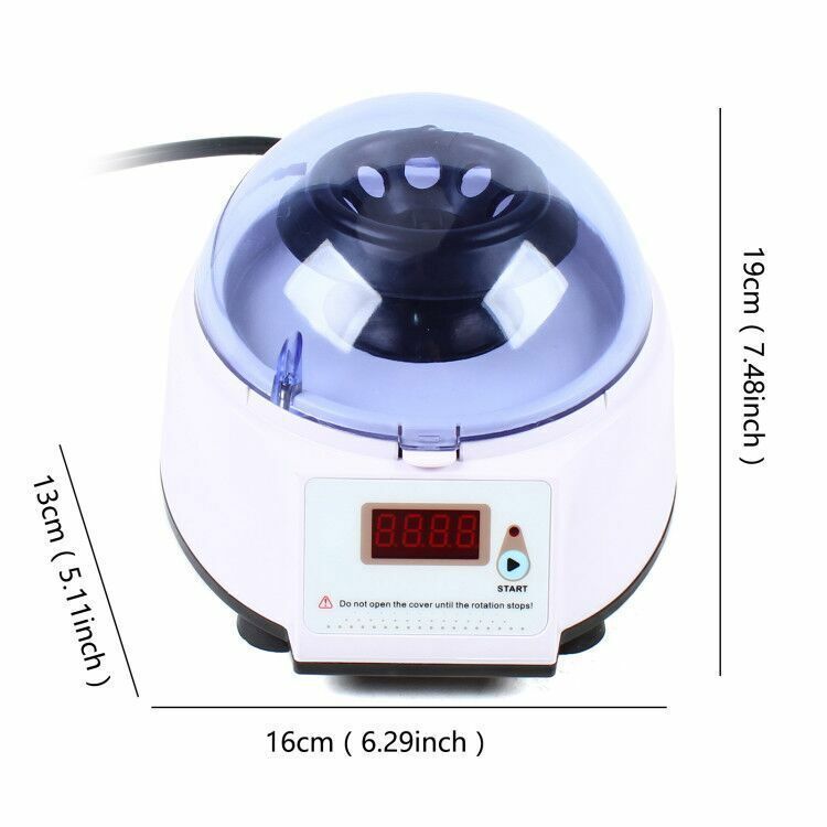 Plasma PRP Microcentrifuge High-speed LCD Display Centrifuge Lab with 2 Rotor