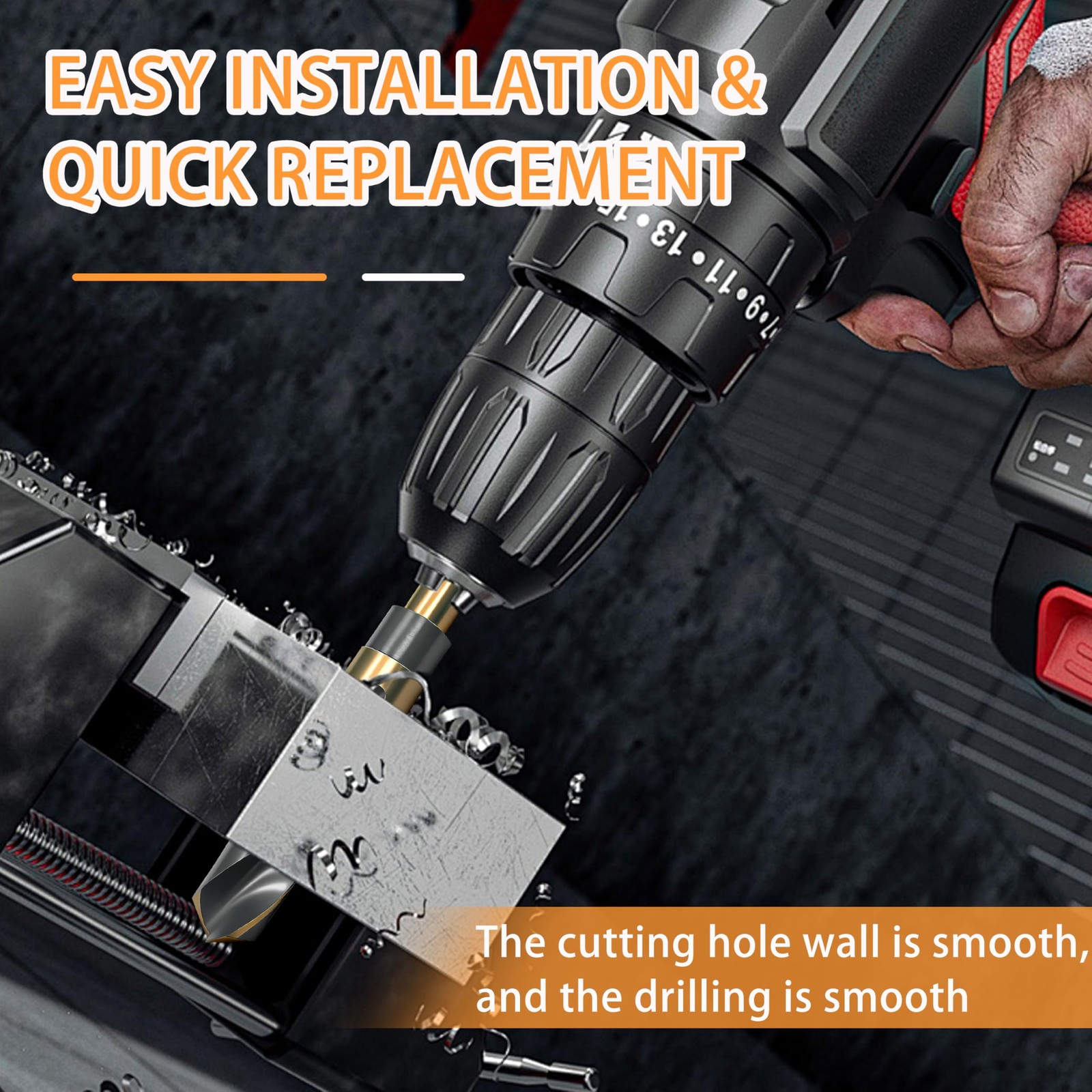 1 Inch Drill Bit,Reduced Shank Bits for Metal Wood and 1