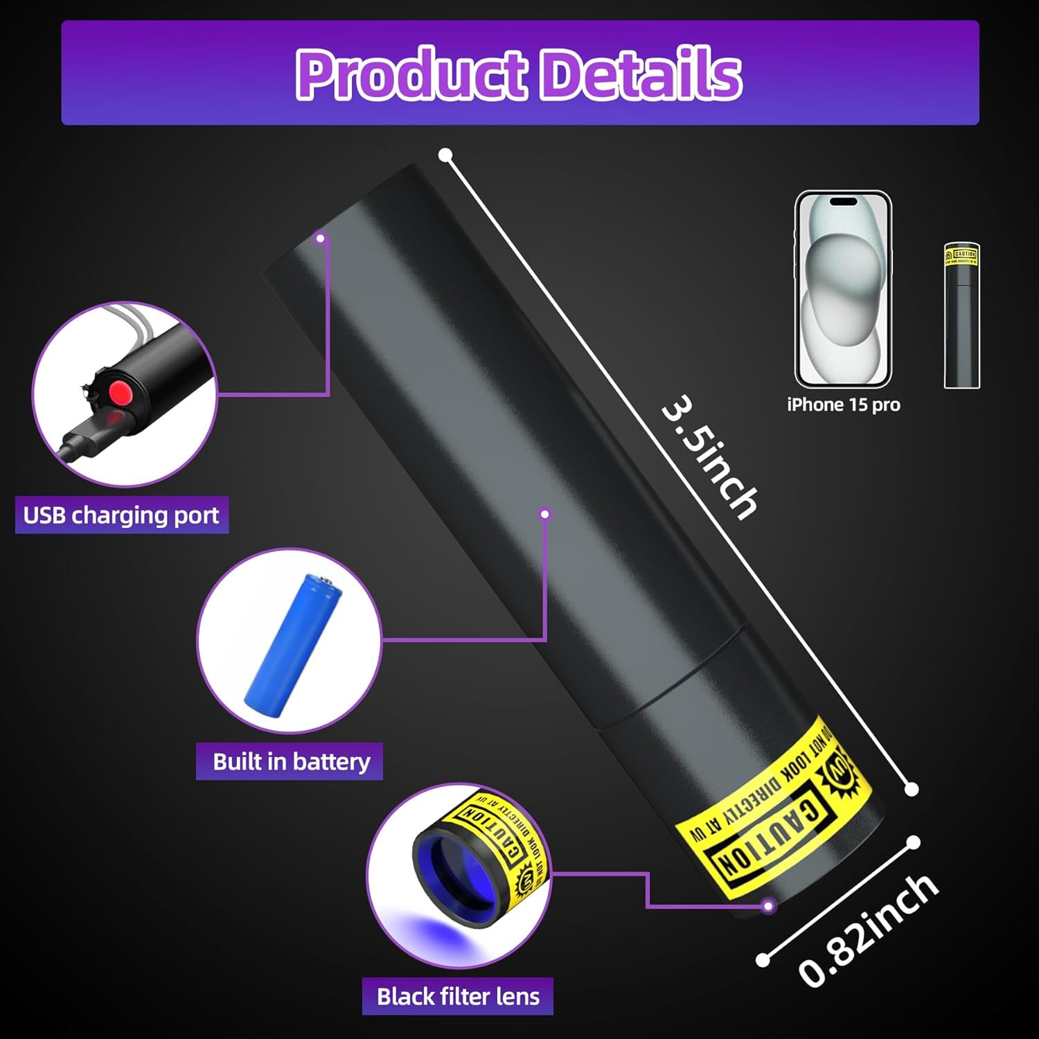 Air Conditioner Leak Detector, Professional Rechargeable AC Leak Detector Kit, A