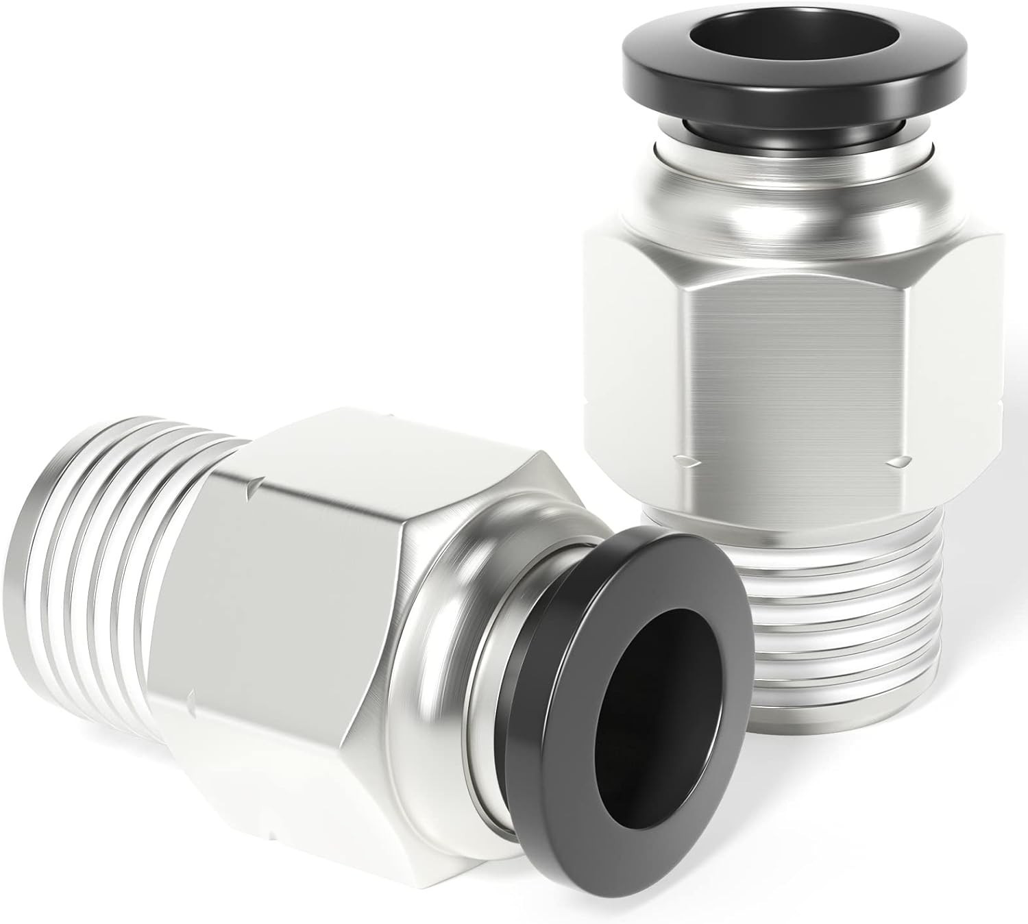 Compact 6mm OD x 1/8″ NPT Push-to-Connect Fittings – Copper & Plastic