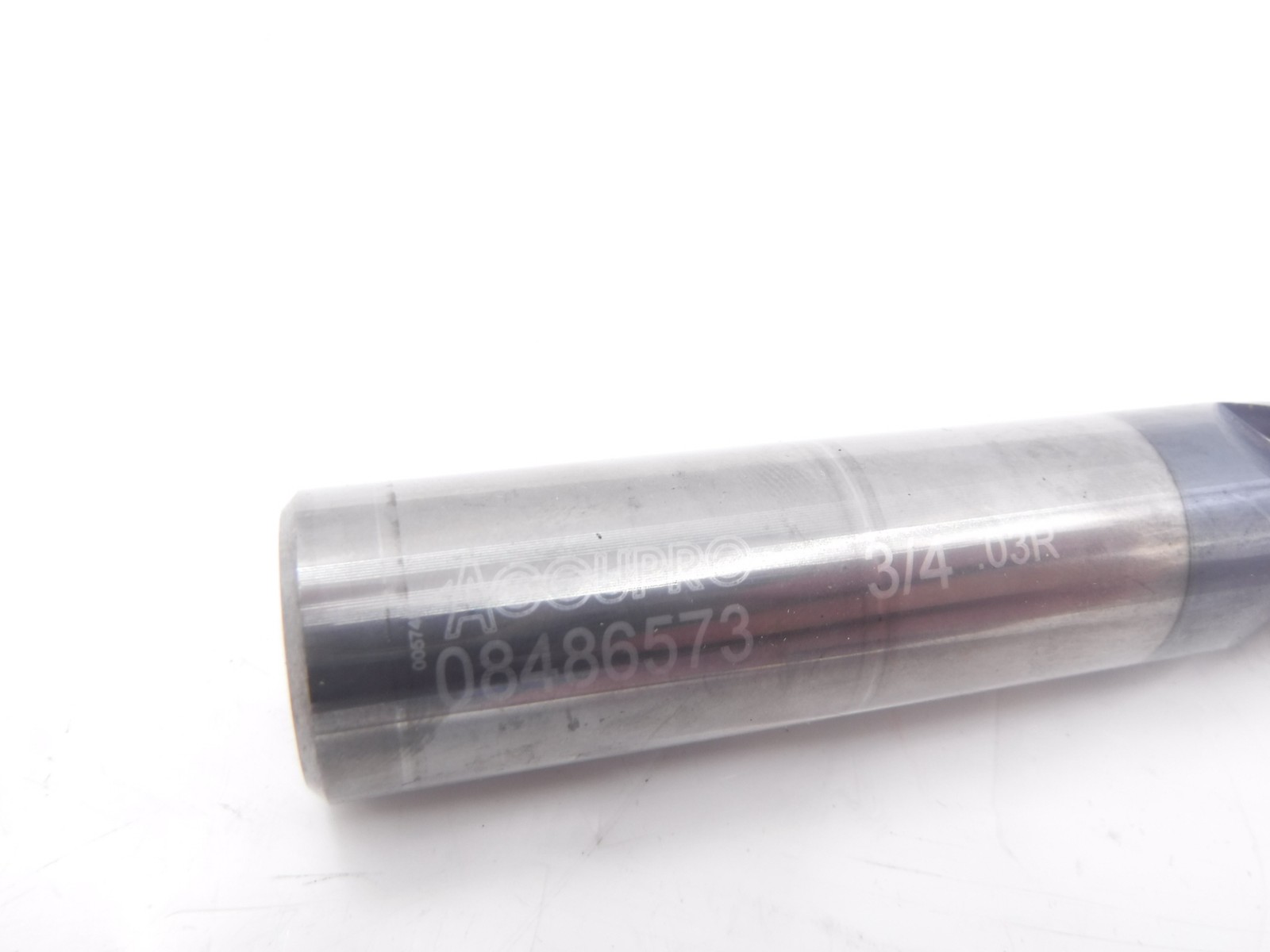 Accupro 3/4″DIA x 2-1/4″LOC 0.0300″Radius 4 Flute Solid Carbide End Mill SEE DES