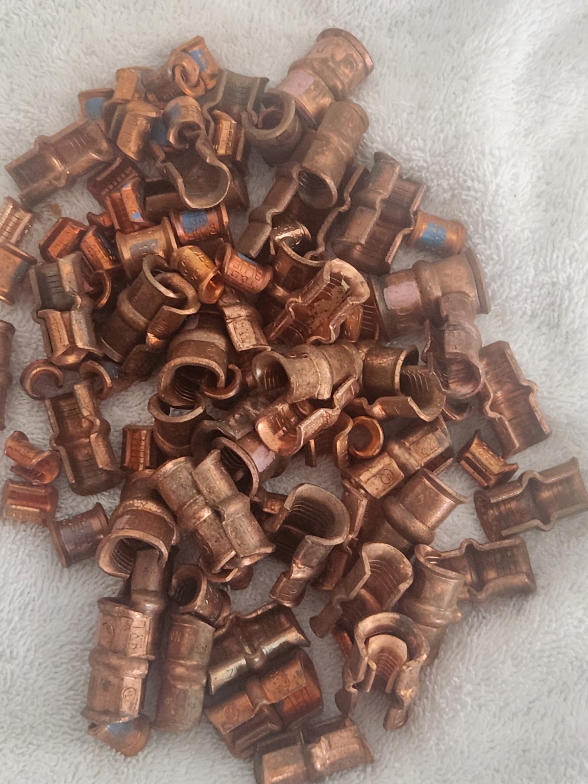 NEW Assortment Thomas & Betts Copper C Tap Connectors PInk Brown Blue Gray