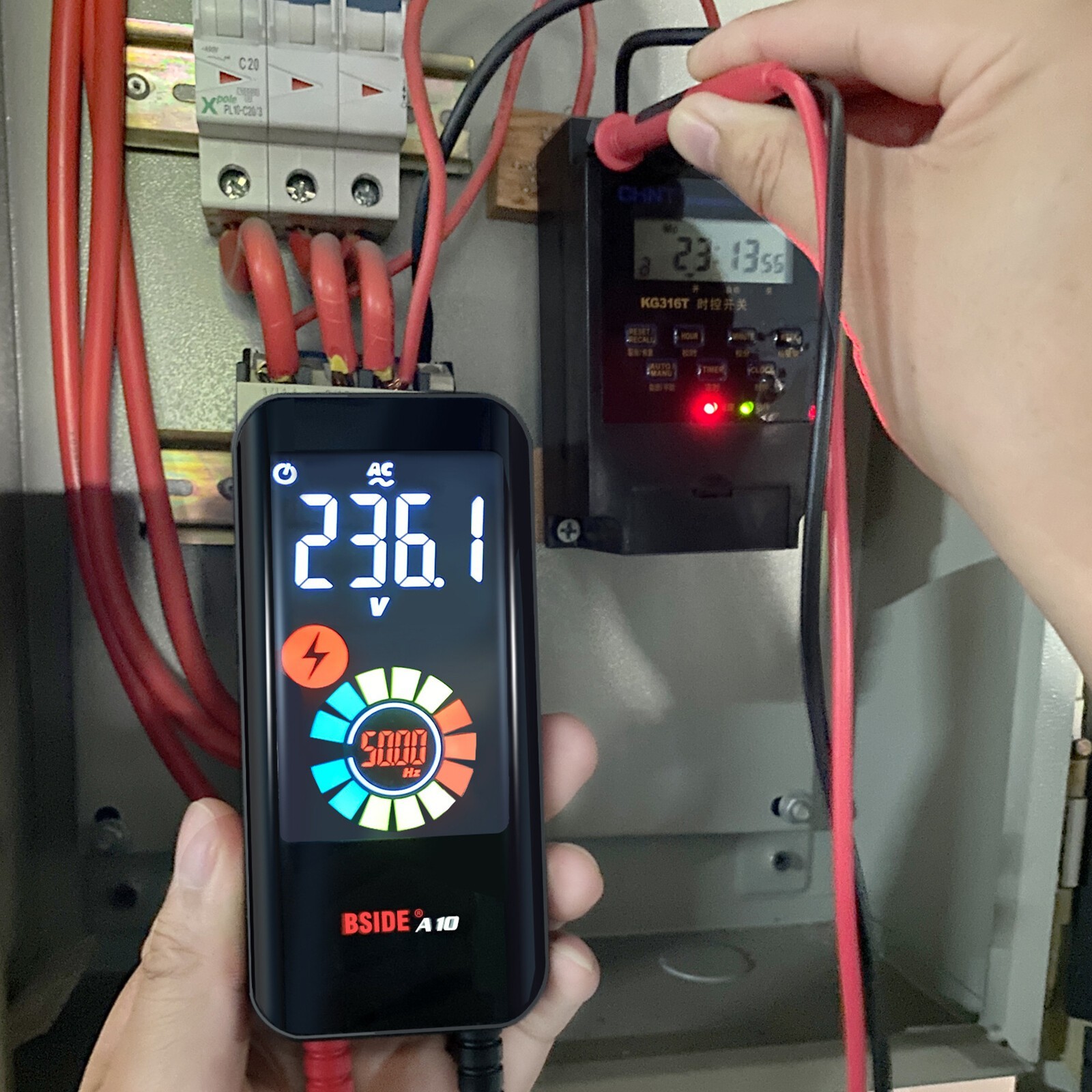 BSIDE A10 Intelligent 9999 Counts Digital Multimeter AC/DC Voltmeter
