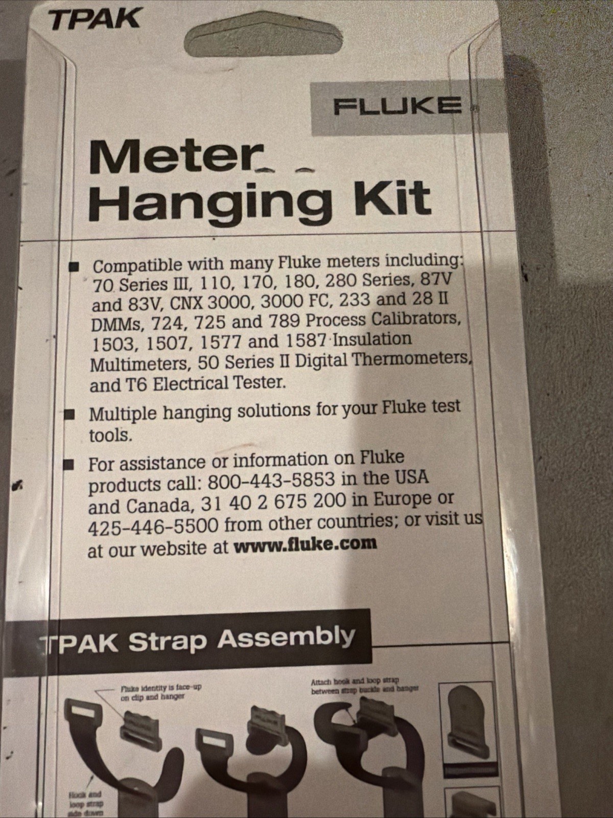 New Fluke TPAK Meter Hanging Kit (D30)