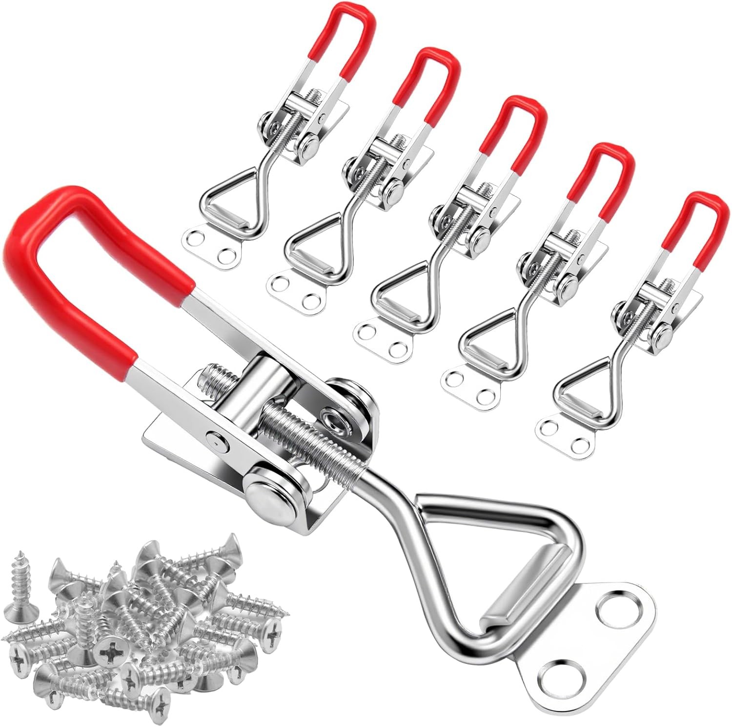 6 Pack Toggle Latch Clamp 4001, Adjustable Quick Release Pull Latches, toggle