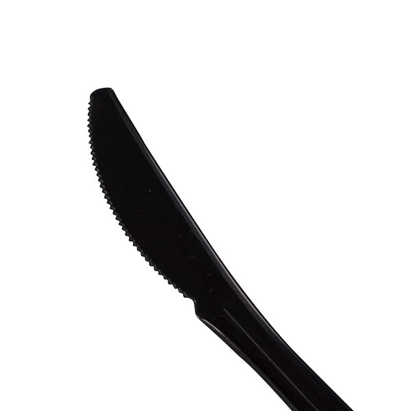Karat PP Plastic Medium Weight Knives Bulk Box – Black – 1,000 ct, U2001B