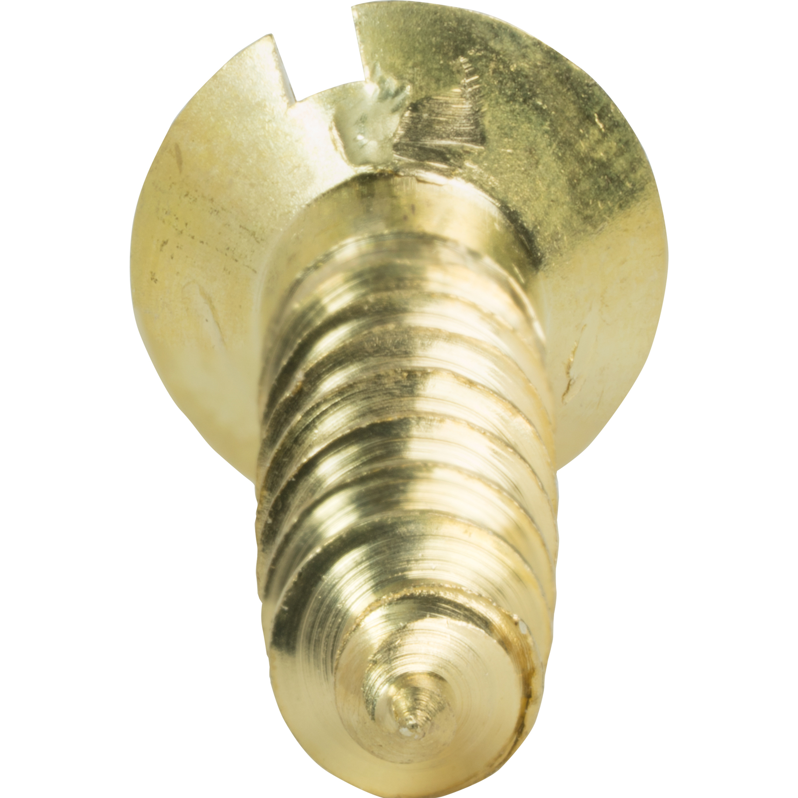 #0 Slotted Drive Flat Head Countersink Solid Brass Wood Screws Deep Coarse