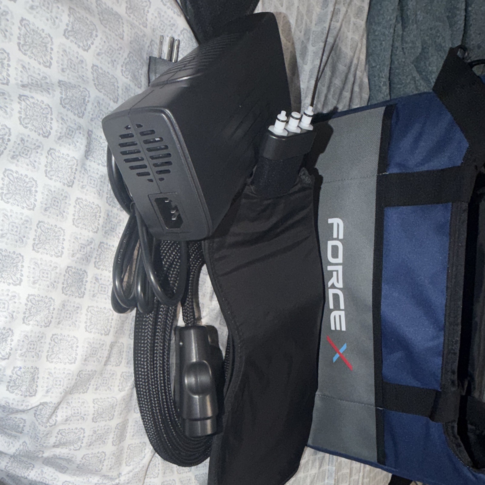 Force X VR Headset Bundle Blue/Black w/ Carrying Case, Power Adapter & Cables
