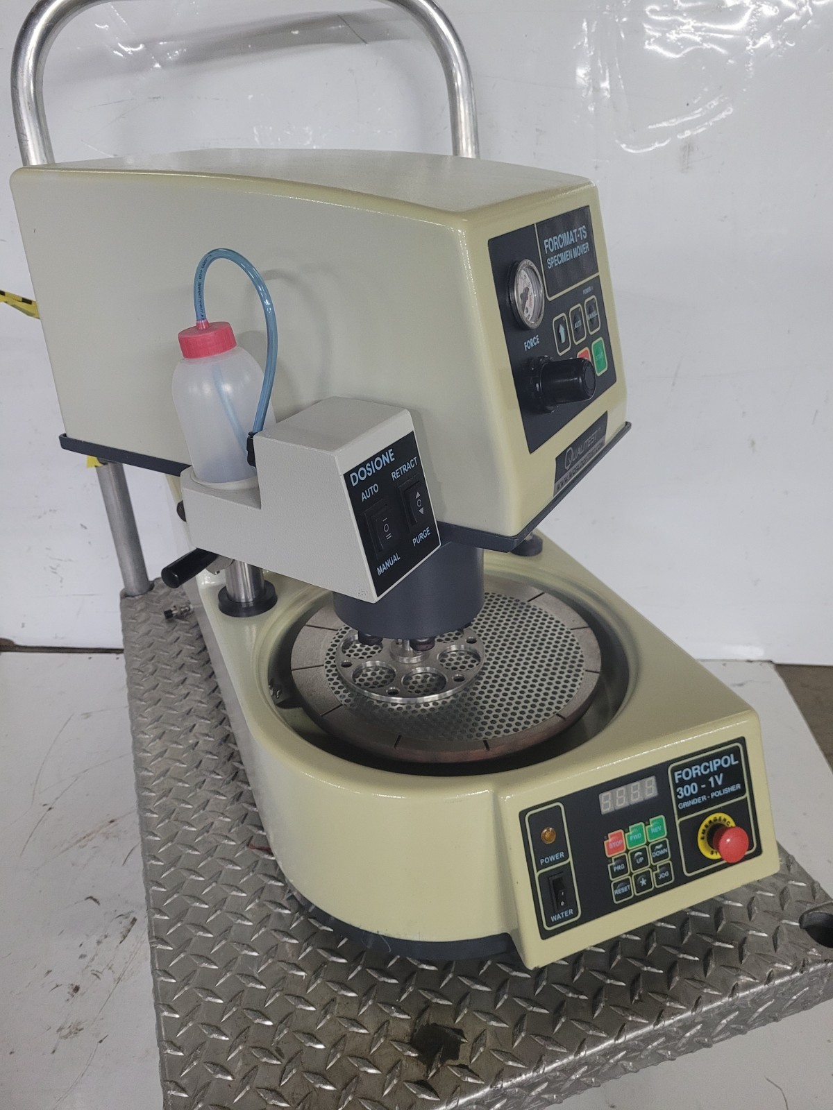 Metkon Qualitest Forcimat-TS & Forcipol 300 1V Semi-Auto Sample Polisher/Grinder