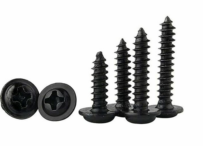 Modified Truss Head Self piercing sharp point Screws #8x 1/2″- 3″ K-Lath Black