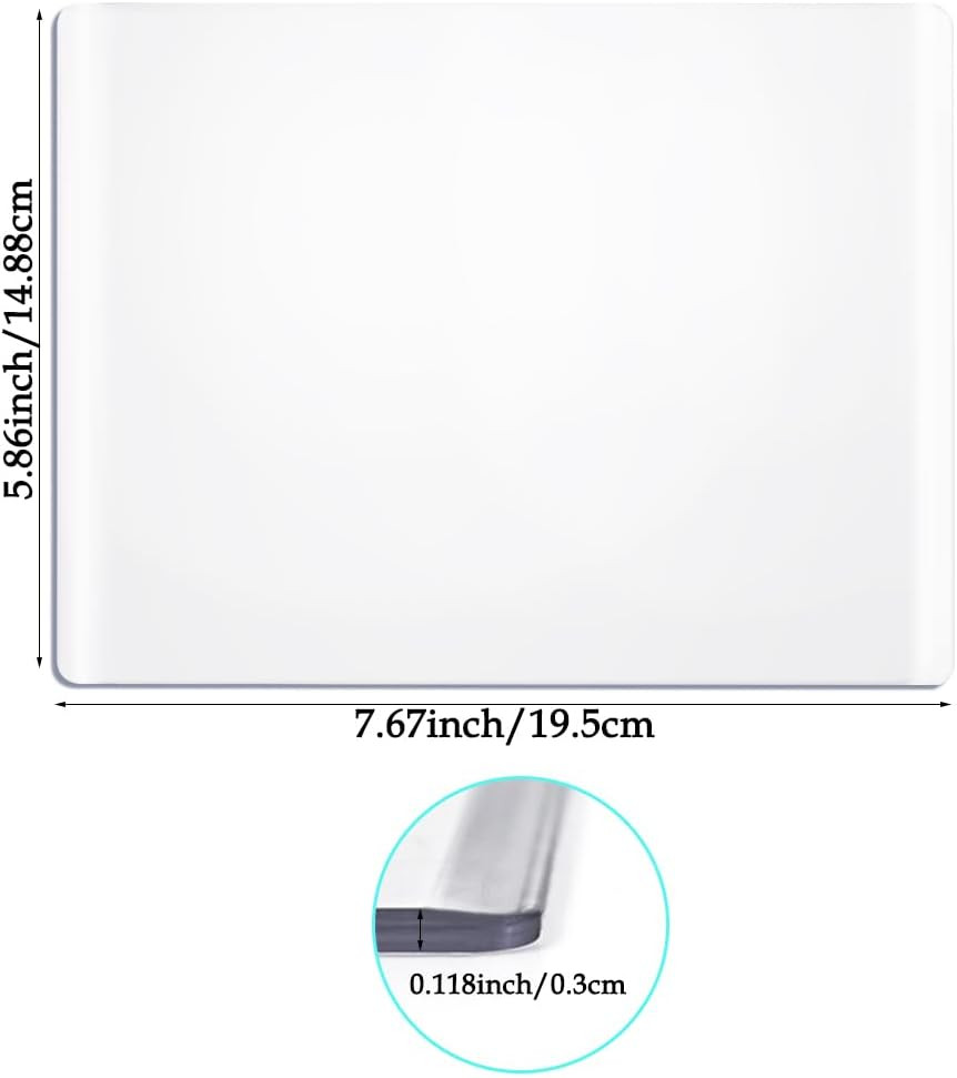 1 Pair Acrylic Cutting Plates for Die Cutting Machines – 7.67″ X 5.86″ Clear Em
