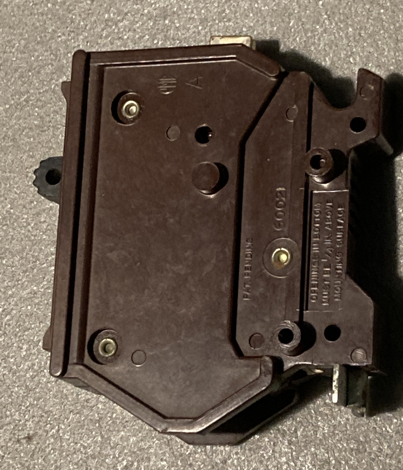 Wadsworth A120NI 20 Amp 1 Pole 1P Type A Metal FOOT Breaker A120N A120
