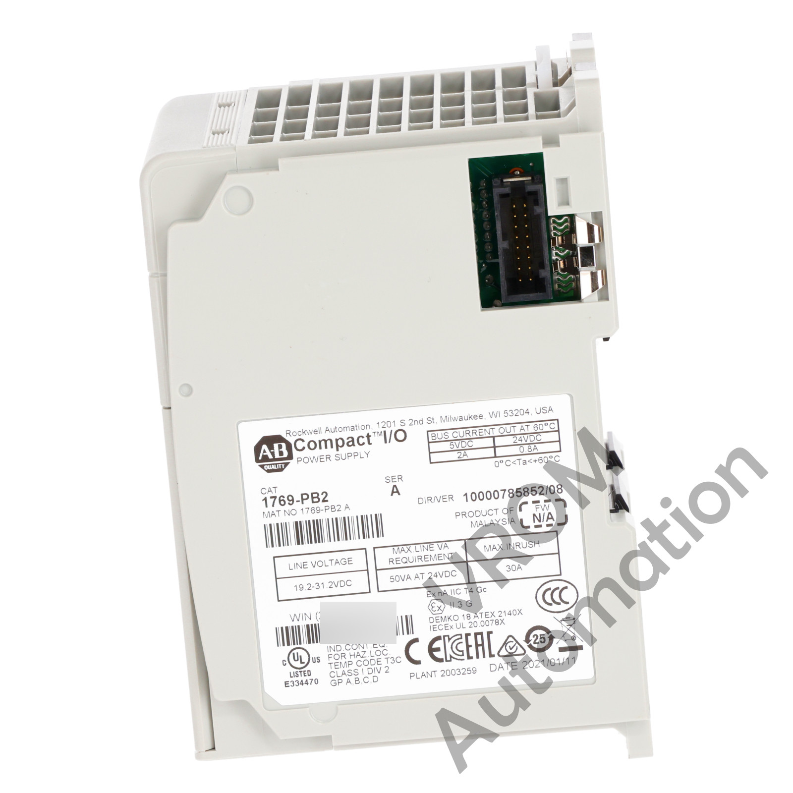 Allen Bradley 1769-PB2 /A PWR SUPPLY 24VDC