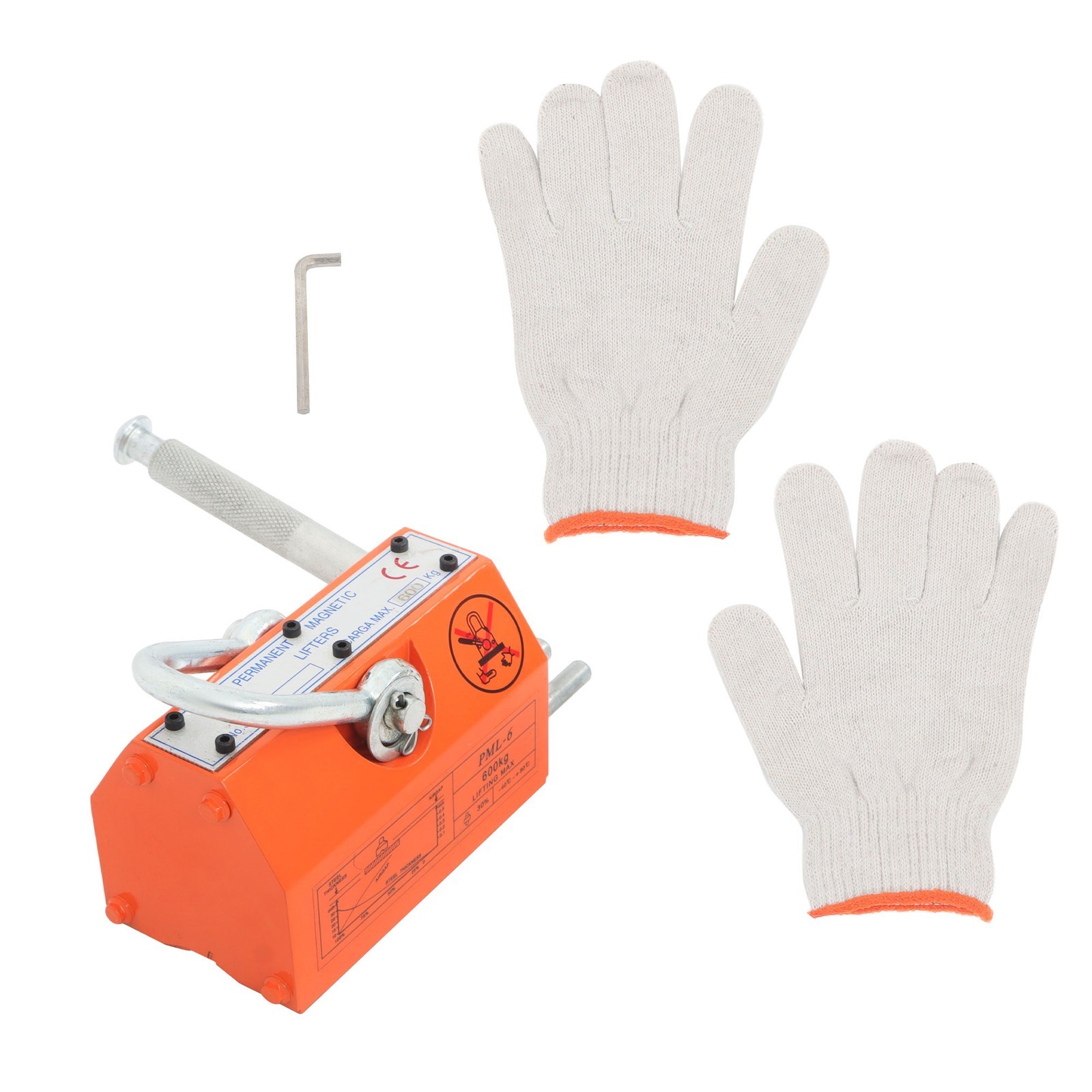 Magnetic Crane Permanent Magnetic Lifter 600Kg/1320Lbs Lifting Magnet Neodymium