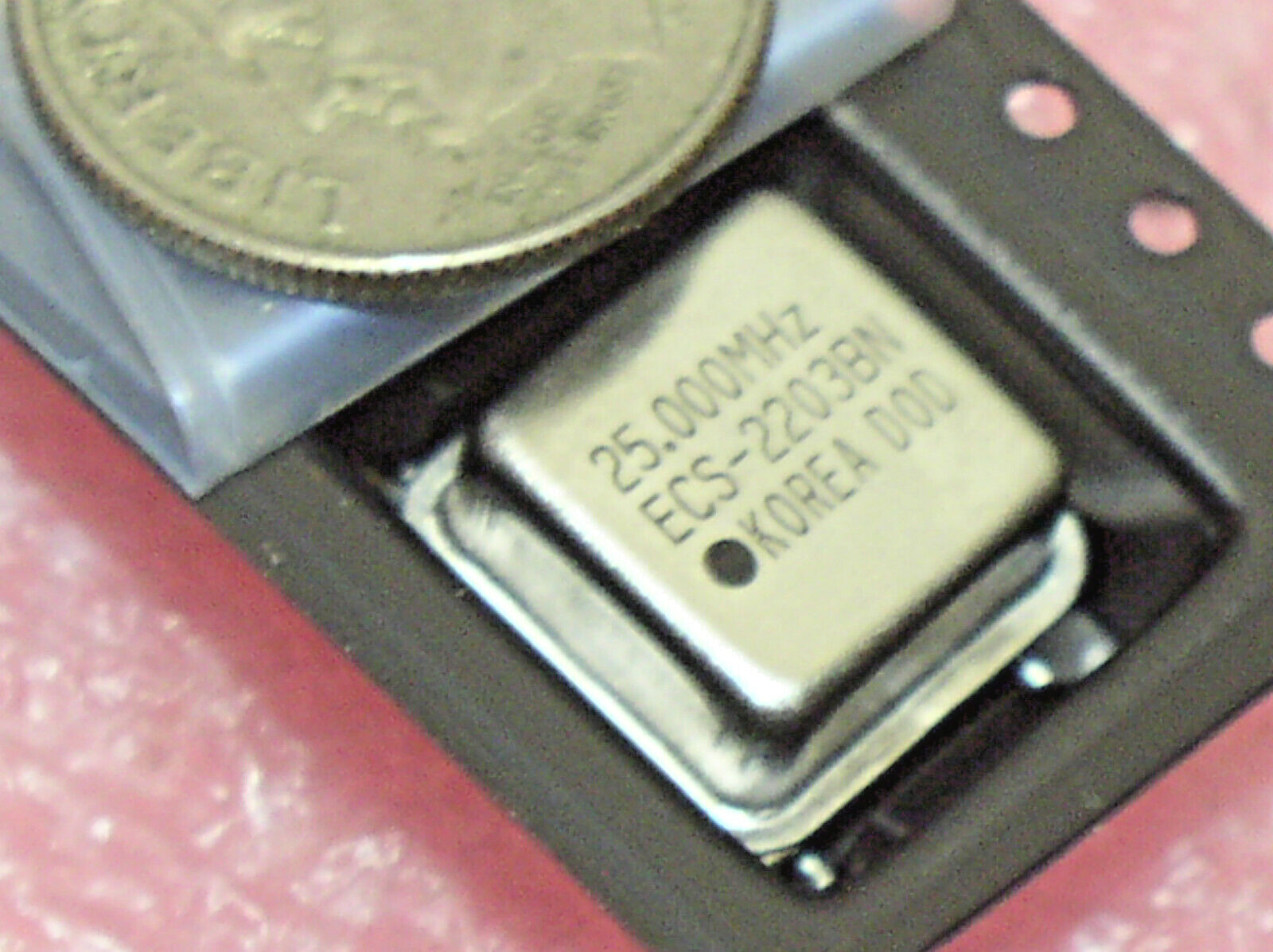 2 NEW ECS-2203BN 25.000 MHZ SMD SMT CRYSTAL CLOCK OSCILLATOR 5V HCMOS TTL USA