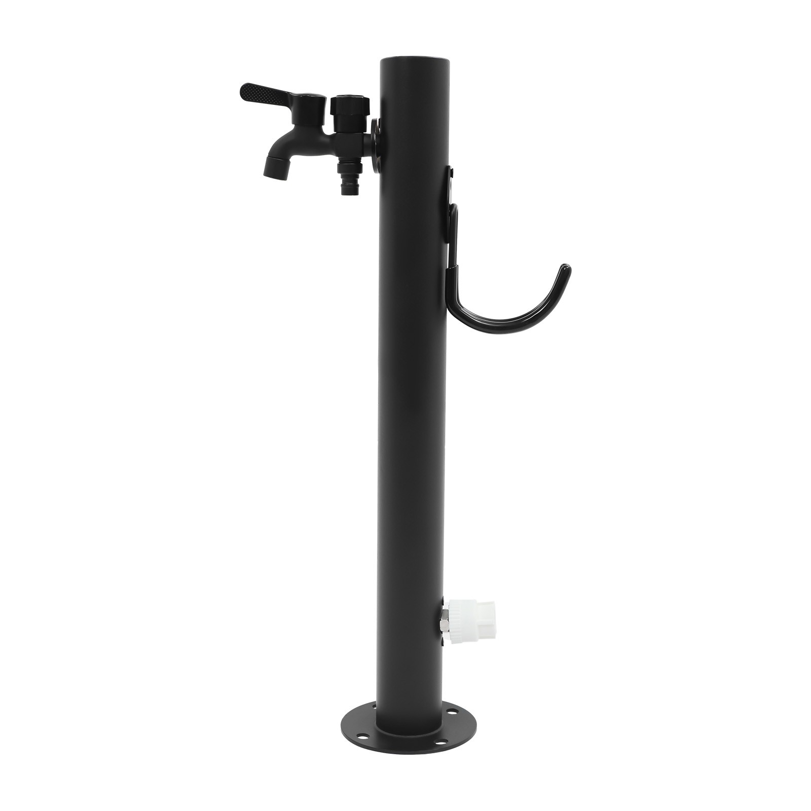 2-Outlets Outdoor Water Column Faucet Floor Mount Column Faucet Garden Faucet