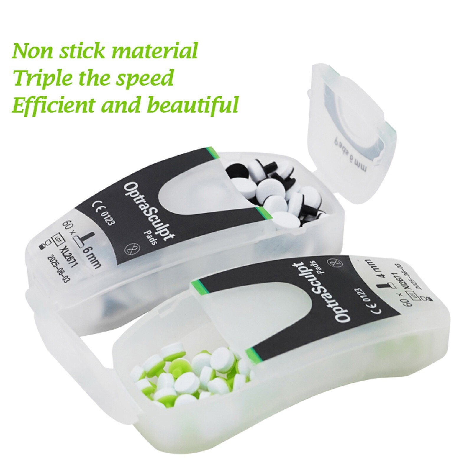 Dental OptraSculpt Foam Pads Kit Veneer Composite Filling Spatula Handle SS
