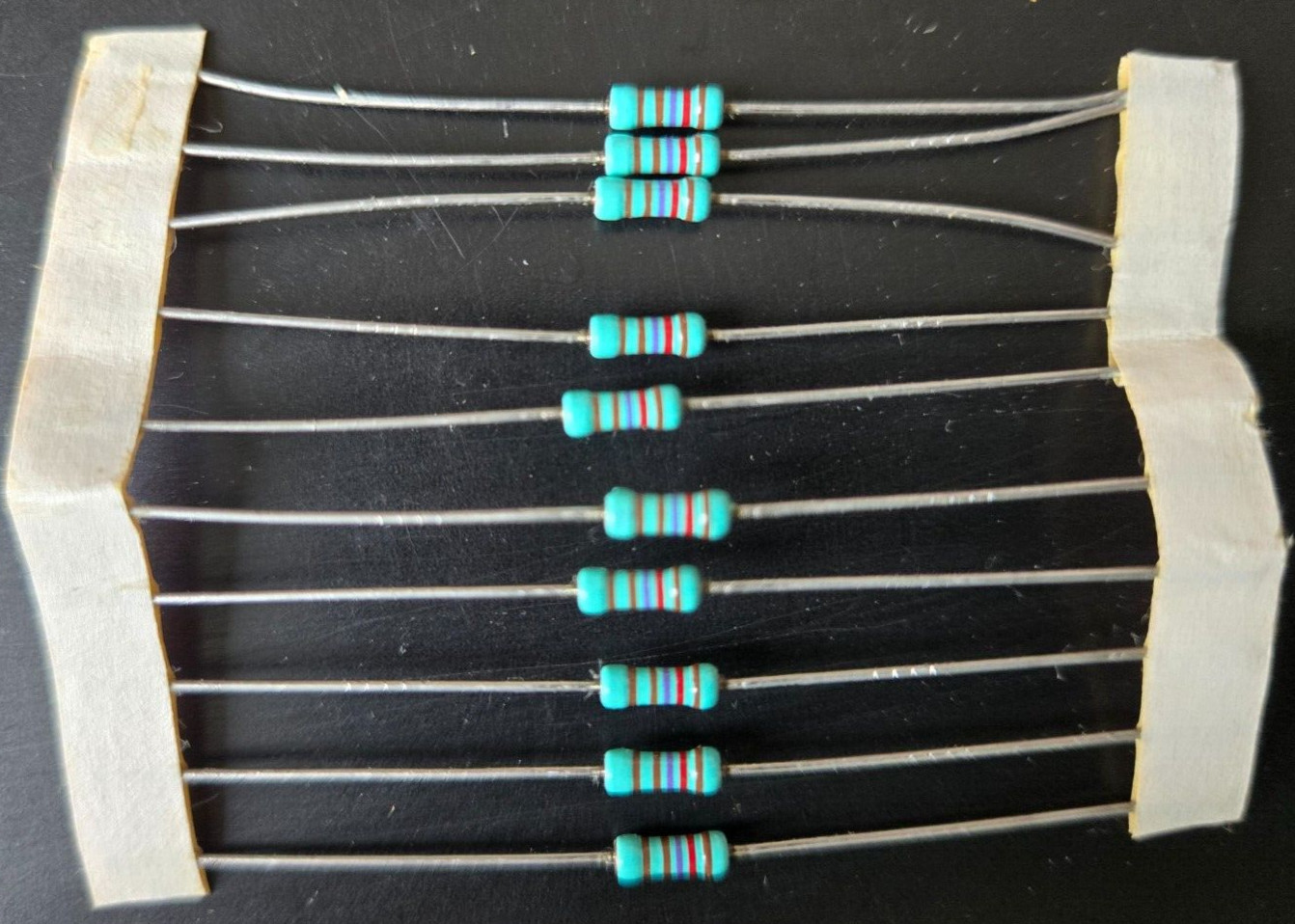 10pcs 1.27k ohm 1/4W 1% Metal Film Precision Resistors ~ NEW ~