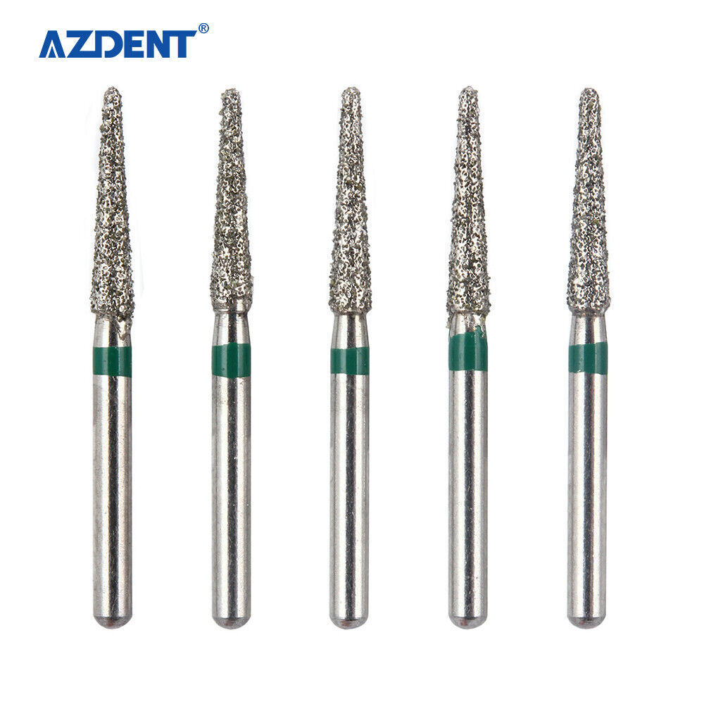 5Pcs/Pack Dental Turbine Diamond Burs For High Speed Handpiece Friction Grip Bur