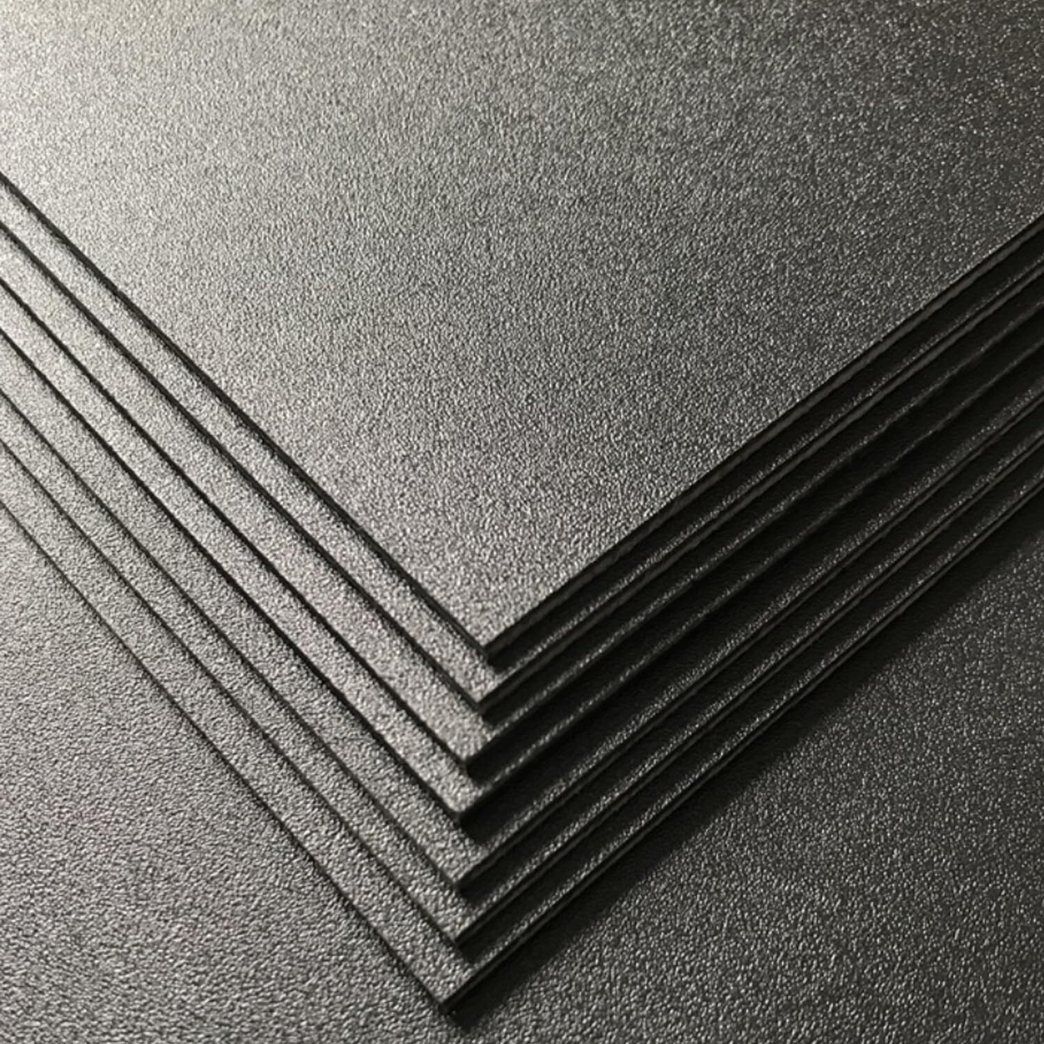 Pack of 2 ABS Plastic Sheet 1/8″ Black Plastic Sheet 8″ x 12″ Rigid Moldable