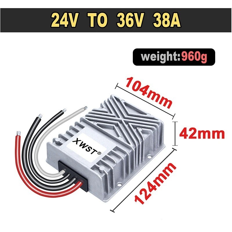 24V to 36V DC DC Step Up Boost Converter 18-35V to 36V 1A-75A Voltage Regulator