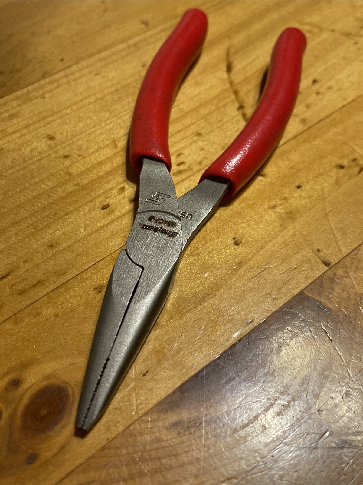*NEW* Snap On 95ACF Needle Nose Pliers 6” RED Handle Pliers FREE SHIPPING
