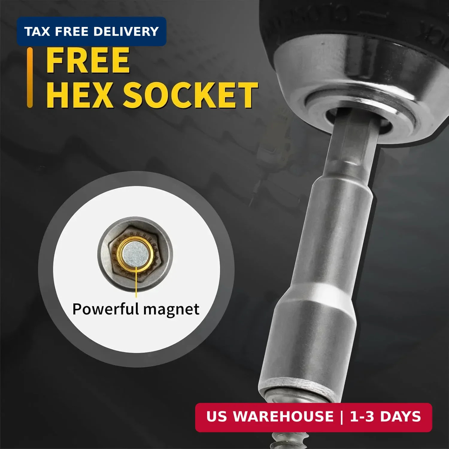 Metal Roofing Screws #10 x 1-1/2″, 300 PCS, FIXLINK Baking Paint Hex Head Rubber