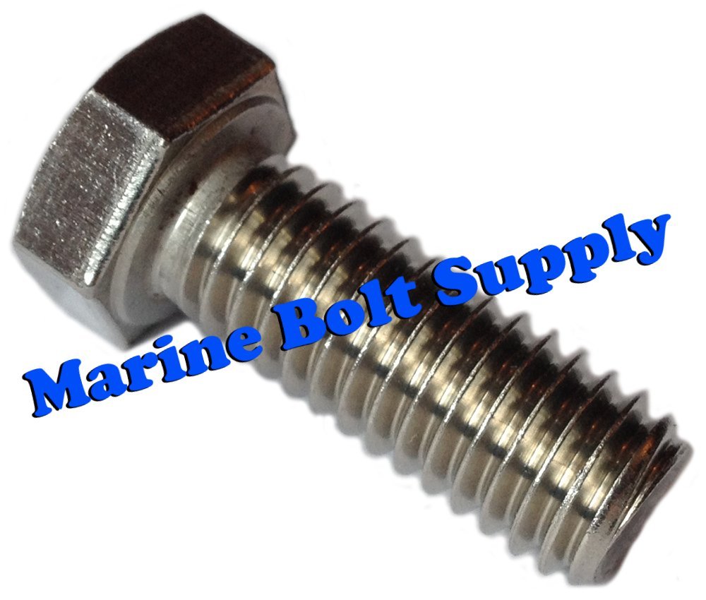Type 316 Stainless Steel Hex Head Bolts (Sizes: 1/4-20, 5/16-18 & 3/8-16)