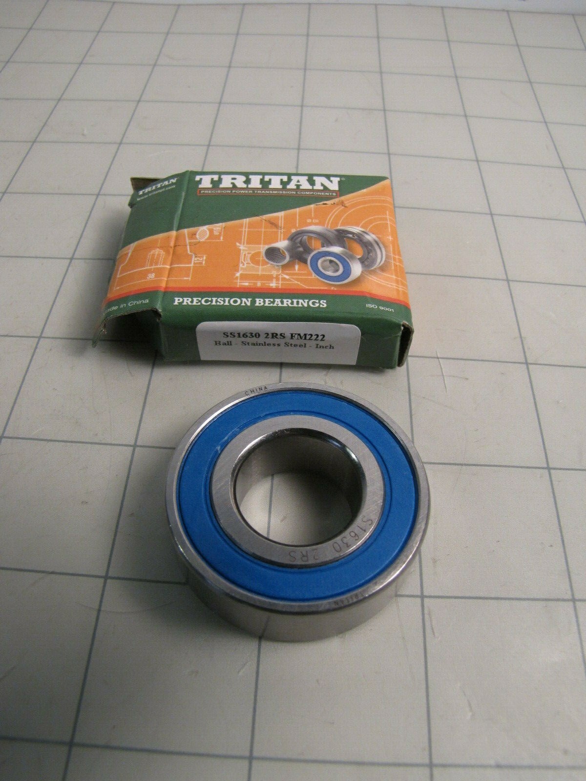 Tritan SS1630 2RS FM222 Stainless Steel Radial Ball Bearing NEW
