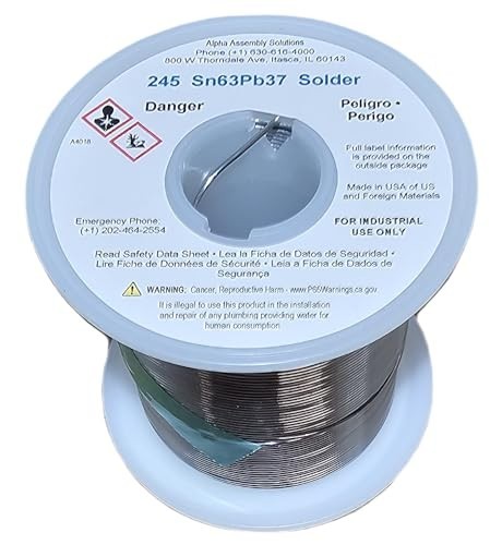 Kester Activated Rosin Cored Wire Solder 63/37 Alloy 0.031″ 50 Roll