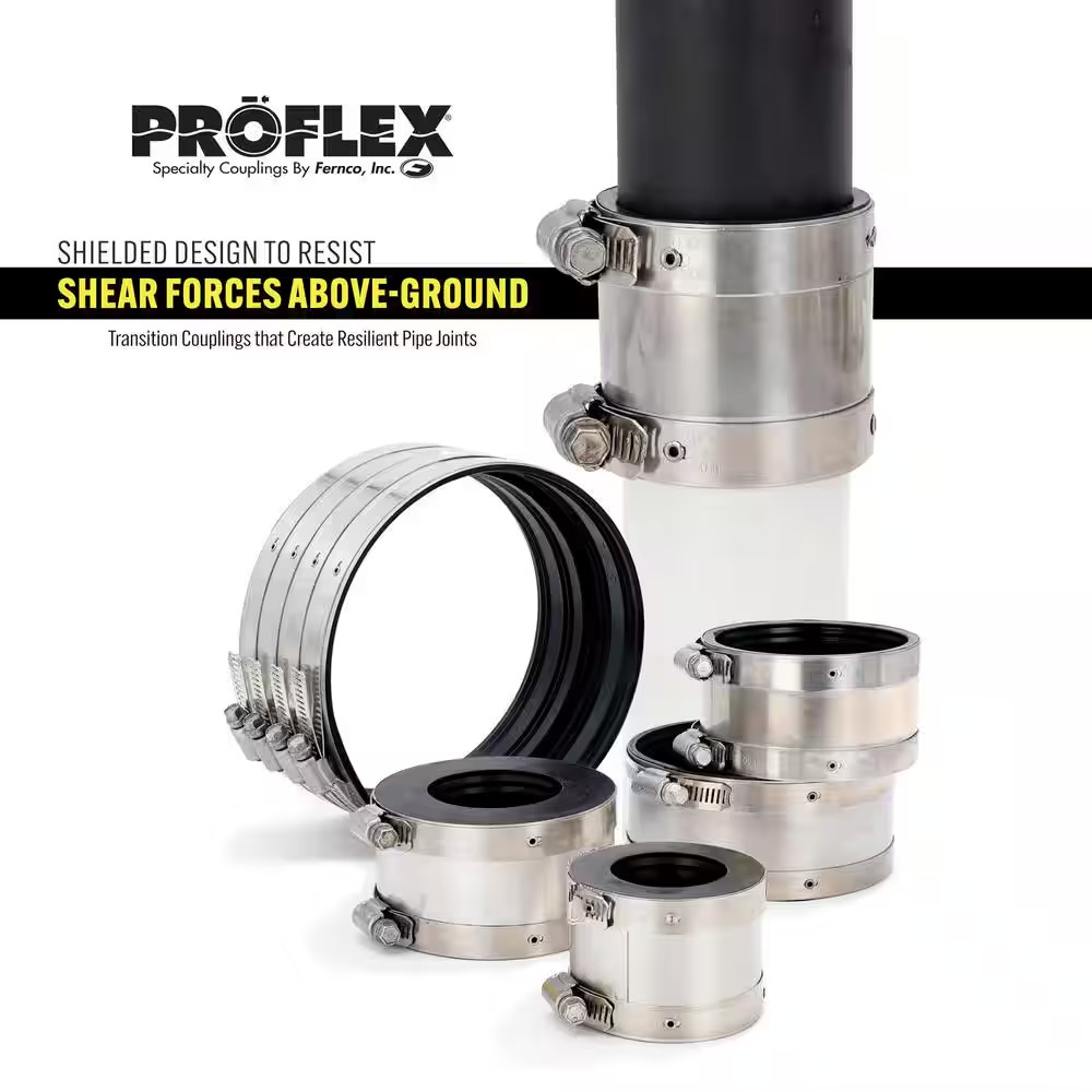 Proflex 3 In. Neoprene Shielded Coupling